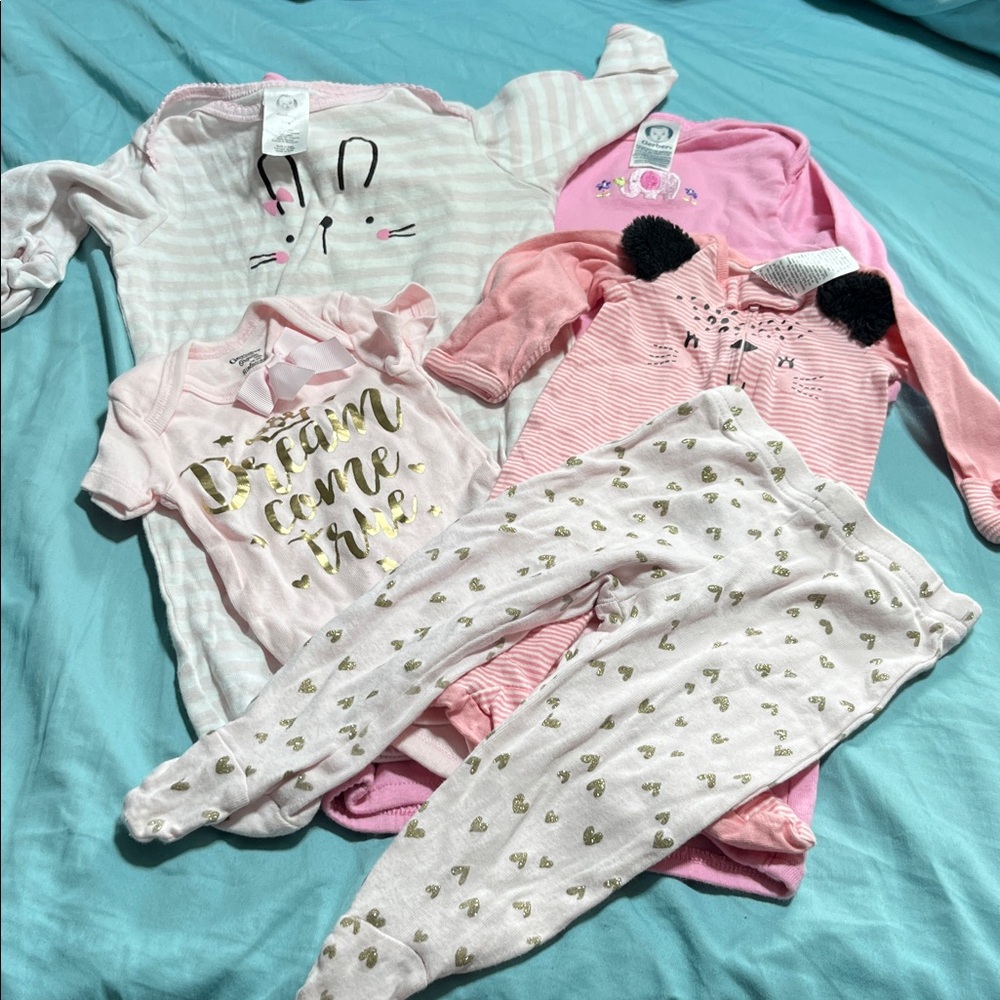 Gerber Pink and White Outfits